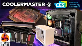 CES 2024 Cooler Master  Cases Watercooling Heatsinks Monitors and PSUs [upl. by Aicenod]