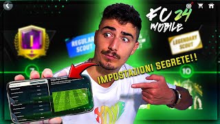 😧 SONO SICURO Che NON CONOSCI Queste IMPOSTAZIONI SEGRETE ✅  FC24 Mobile [upl. by Nisse]