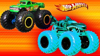 Hot Wheels Monster Trucks  Coffin Dance Song COVER monstertrucks hotwheels REMIX part 05 [upl. by Aitnom171]