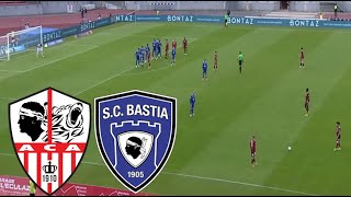 🔴MATCH REPORTÉ  AC Ajaccio  SC Bastia Résumé du match  Ligue 2  20242025 [upl. by Olga]