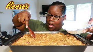 The Most Delicious Dessert Ive EVER Made Reeses Pecan Swirl Dump Cake [upl. by Notelrac]