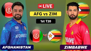 Afghanistan vs Zimbabwe Live 1st T20  AFG vs ZIM Live Scores amp Commentary [upl. by Farlay340]