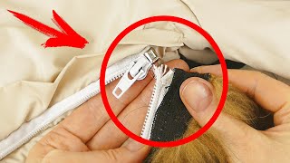 With This Method You Repair a Broken Zipper in 2 Minutes even if you are not a Tailor [upl. by Adnirolc]