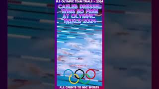 CAELEB DRESSEL is going to the OLYMPICS in the 50 FREE  OT2024 swimming trending olympictrials [upl. by Ahsino]