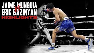 Jaime Munguia vs Erik Bazinyan  HIGHLIGHTS [upl. by Hsivat]