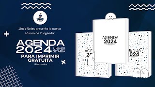 Agenda 2024 Gratis  Agenda Universitaria 2024 Gratuita  Llegar con todas al 2024 E01 [upl. by Dalila]