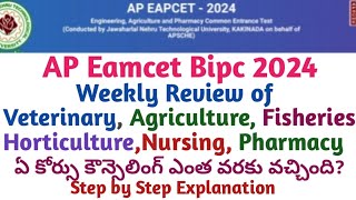 AP Eamcet Bipc stream All courses counselling updates 2024  AP Eamcet Bipc Counselling dates 2024 [upl. by Nihi]