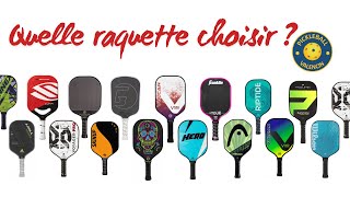 Les raquettes de pickleball [upl. by Kerstin]