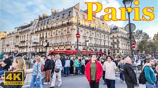 Paris France 🇫🇷  Paris Walking Tour  4K HDR  Autumn 2024  Paris 4K  A Walk In Paris [upl. by Niarda311]