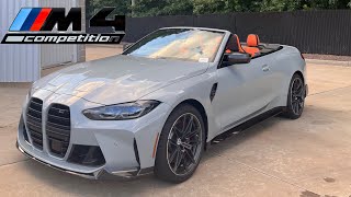 2023 BMW M4 COMPETITION XDRIVE CONVERTIBLE Review Sound and feautures [upl. by Cordelie]