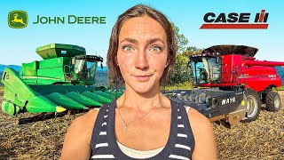 John Deere VS Case Combine [upl. by Admana]