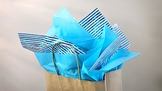 How To Put Tissue In A Gift Bag  Gift Wrapping Tutorial  Easy Quick Gift Wrapping [upl. by Veats249]