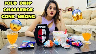 OMG JOLO Chip Challenge Without Eating any Sweet by Bindass Kavya Gone Wrong Super Market Shoping [upl. by Rona]