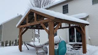 How does the Yardistry Pavilion hold up to snow [upl. by Orecul356]