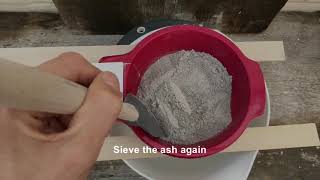 How to make a pottery glaze from recycled wood ash with 3 simple ingredients  water [upl. by Sally]