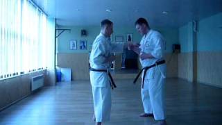 Okinawa Goju Ryu Karate Do Jundokan Lithuania Shisochin Haishu Uke Drills [upl. by Drwde545]