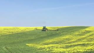 Custom built 45ft in crop weed mower [upl. by Buckie]