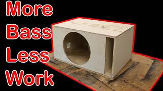 Build a Subwoofer Box with almost no tools [upl. by Hardan]