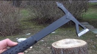 Estwing Black Eagle Tomahawk Review Chopping [upl. by Jourdain]