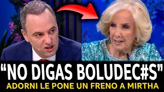 ¡ADORNI le FRENÓ el CARRO a la ZURDA de MIRTHA LEGRAND en VIVO [upl. by Porche318]