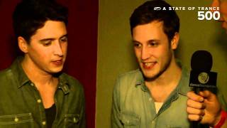 ASOT 500 Video Report  Interview with Will Holland amp Estiva [upl. by Chloras]