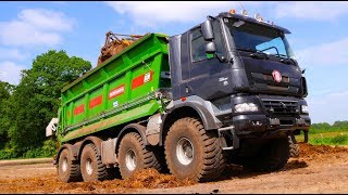 Tatra Phoenix 8x8 AgriTruck w Bergmann Muck Spreader  Olislagers Esch [upl. by Enined]