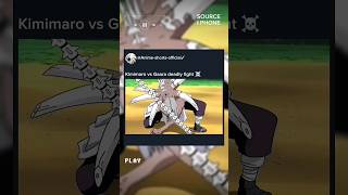 Kimimaro vs Gaara deadly fight ☠️ shorts anime viral fight [upl. by Yob]