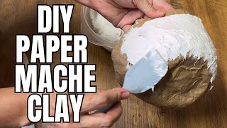 How To Make Paper Mache Clay In Minutes [upl. by Aniat807]