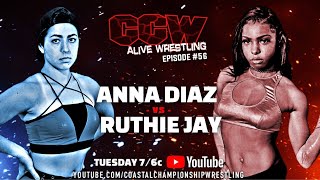 CCW Alive Wrestling Episode 156 quotChoke You Outquot feat Anna Diaz Ruthie Jay and Jackal Stevens [upl. by Areip]