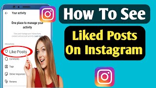 How To See Liked Posts On Instagram  How To See Your Likes On Instagram Update 2023 [upl. by Norraf]