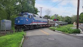 NJT Train 882 Flanders Road Crossing  Netcong NJ  July 23 2024 [upl. by Nollaf728]