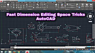 AutoCAD Dimension Fast Editing Diagrams  Tips amp Tricks [upl. by Eleira]