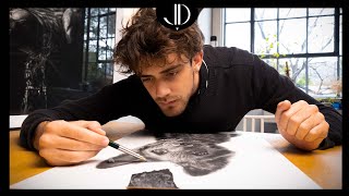 I Taught My Video Editor How To Draw Hyperrealism  He’d Never Touched A Pencil Before [upl. by Aivil]