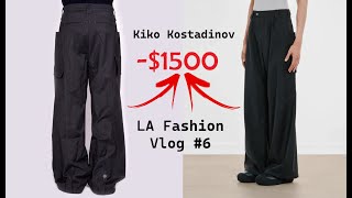 Destroying my 1500 Pants from Kiko Kostadinov LA Fashion Vlog 6Archive Stores Kith Balenciaga [upl. by Marietta260]