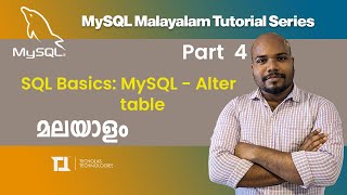 Part 4 MySQL  Alter table  My SQL Malayalam Tutorial Series [upl. by Yakcm]