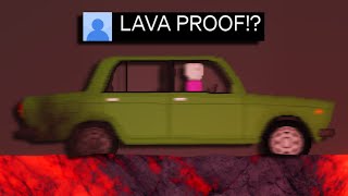 I Made A Lava PROOF Car In People Playground [upl. by Ennelram]