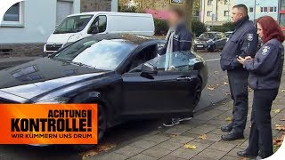 Dreister MercedesFahrer parkt vorm Arbeitsamt falsch und wird frech  Achtung Kontrolle [upl. by Ocimad]