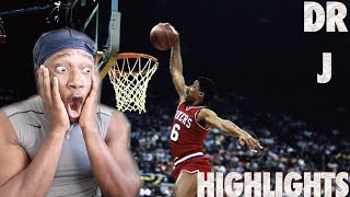 Kobe Fan reacts Dr J Julius Erving highlights  Insane🤯 [upl. by Yewed]