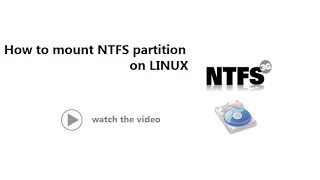 how to mount ntfs partation in linux  Linux Tutorial [upl. by Mariano]