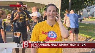 Runner participate in in Bristol Half Marathon and 10K [upl. by Aohsoj67]