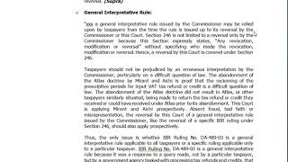 Taxation  NIRC Section 246 NonRetroactivity of BIR Rulings [upl. by Ahsiela379]