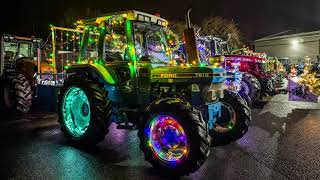 Saltash Christmas Tractor Run for Mission Christmas Drone shots CASH for KIDS [upl. by Sachs]