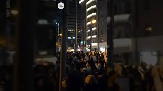 Protesters in China take to the streets over COVID lockdown policy  USA TODAY Shorts [upl. by Eidroj]