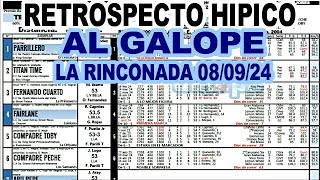 🔴 RETROSPECTO HIPICO AL GALOPE 080924 ✔  LA RINCONADA  O DESCARGALO ABAJO EL LINK [upl. by Dilahk525]