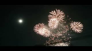 MASSKARA AND THE MOONLIGHT  Bacolods festival salubong fireworks last one minute explosion [upl. by Niwde]