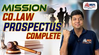 MISSION COLAW  Prospectus Complete  CA Inter CMA Inter amp CS Executive  Mohit Agarwal [upl. by Ennovyhs109]