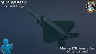 Ace Combat X Walkthrough  Mission 12B Atmos Ring with F22 Raptor [upl. by Yennek227]