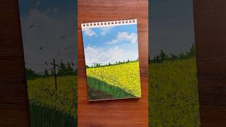 Flowers field by Acrylics shabarts acrylicpaintingtutorial arttutorial fieldpainting painting [upl. by Trainor]