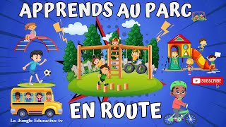 Welcome to the Park with Mom Discover Fun Object Names 🎡👩‍👧💫education Learn French abcd [upl. by Nayk]