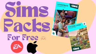 GET ALL OF THE SIMS 4 PACKS FOR FREE EA APP FOR MAC  THE SIMS 4 LOVESTRUCK FREE DOWNLOAD [upl. by Askwith]